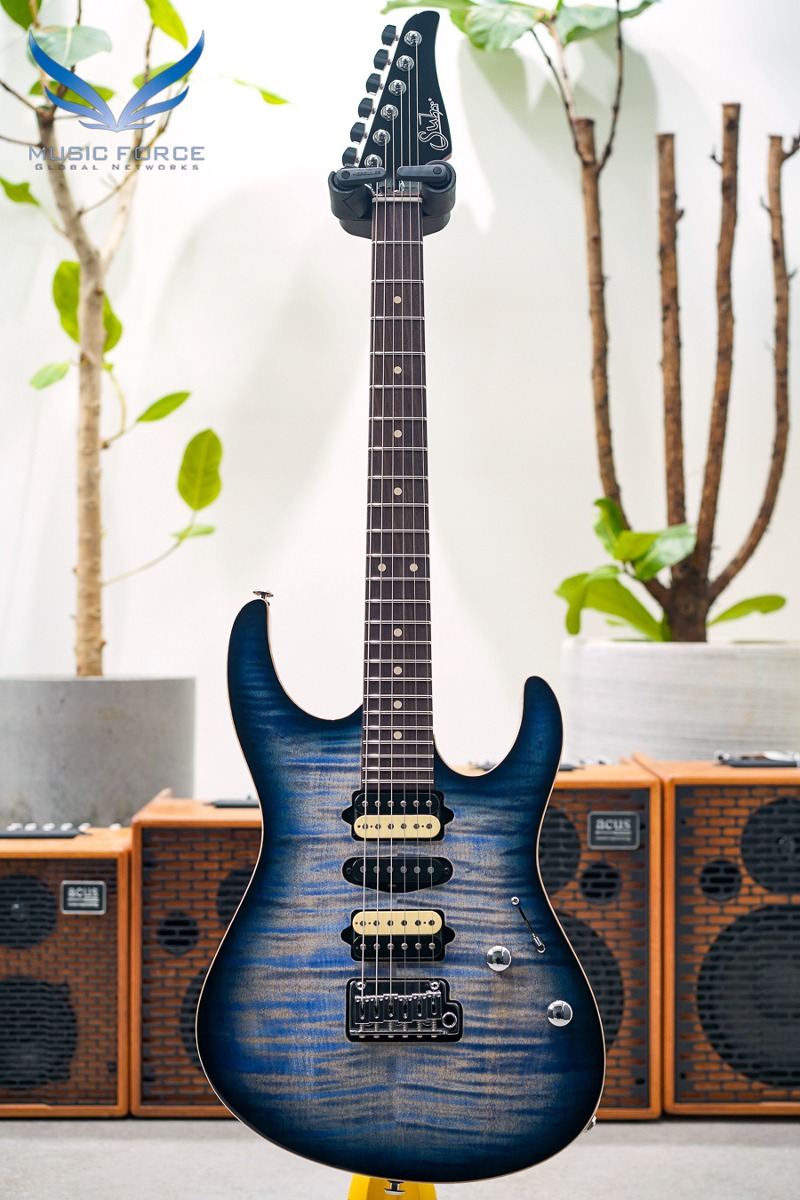 [2023 Final Sale(~12/31까지)!!!] Suhr Dealer Select Limited Run Modern HSH FMT-Faded Trans Whale Blue Burst w/Black Headstock (신품) - 70764