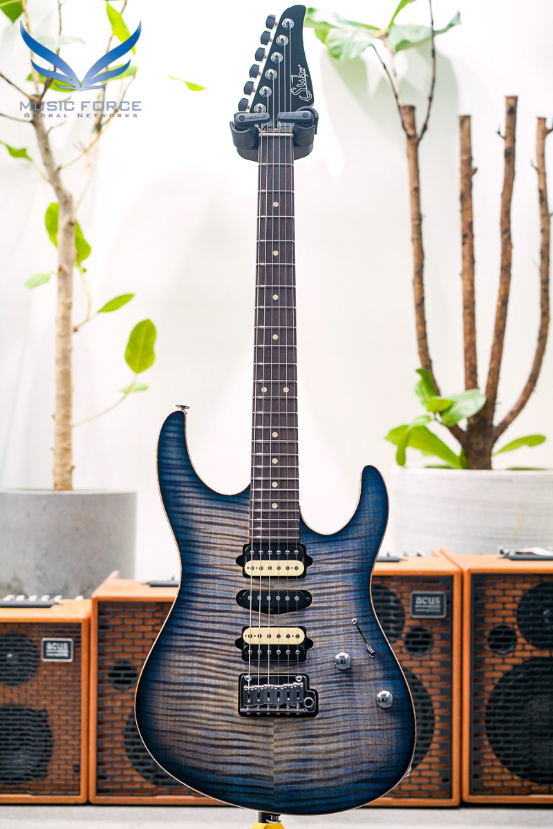 [2023 Final Sale(~12/31까지)!!!] Suhr Dealer Select Limited Run Modern HSH FMT-Faded Trans Whale Blue Burst w/Black Headstock (신품) - 70763