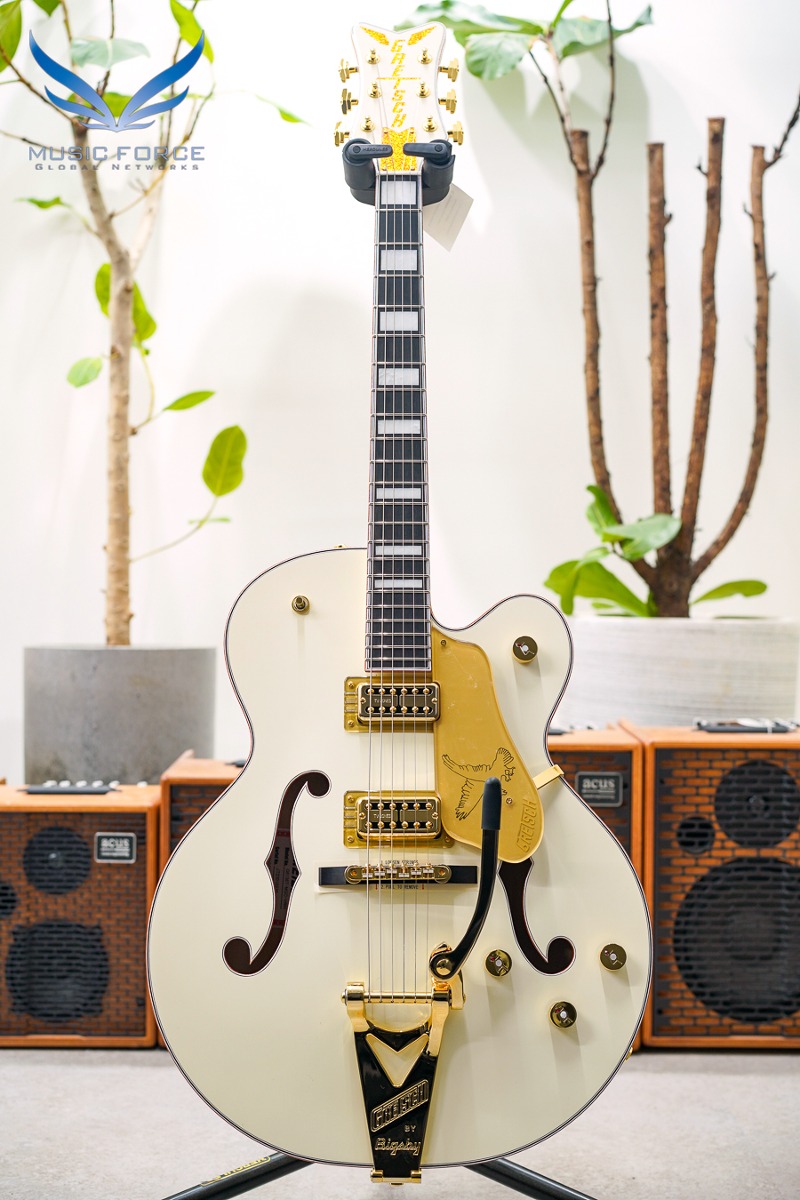 [2023 Final Sale! (~12/31까지)] Gretsch Professional G6136T-MGC Michael Guy Chislett Signature Falcon - Vintage White (Made in Japan/신품) - JT23010370