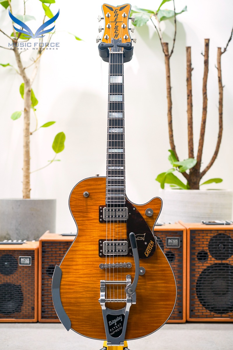 [2023 Final Sale! (~12/31까지)] Gretsch Professional G6134TFM-NH Nigel Hendroff Signature Penguin - Amber Flame (Made in Japan/신품) - JT22072912