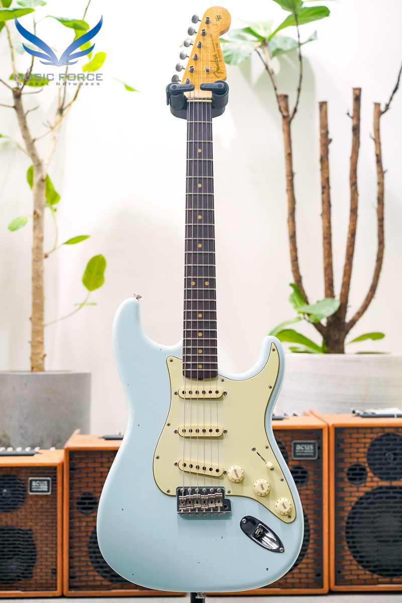 [2024 새봄맞이세일! (~5/31까지)] Fender Custom Shop Limited Edition 1964 Strat Journeyman Relic-Faded/Aged Sonic Blue w/AA Flame Maple Neck (2022년산/신품) - CZ558581
