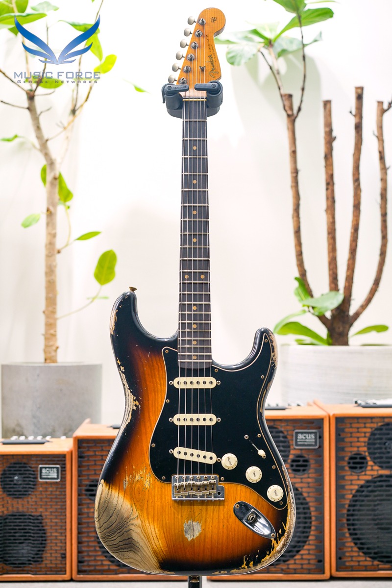 [2024 새봄맞이세일! (~4/30까지)] Fender Custom Shop Limited Edition Poblano Strat Super Heavy Relic (Ash Body)-Super Faded Aged 3 Tone Sunburst w/Roasted Maple Neck (2022년산/신품) - CZ558379