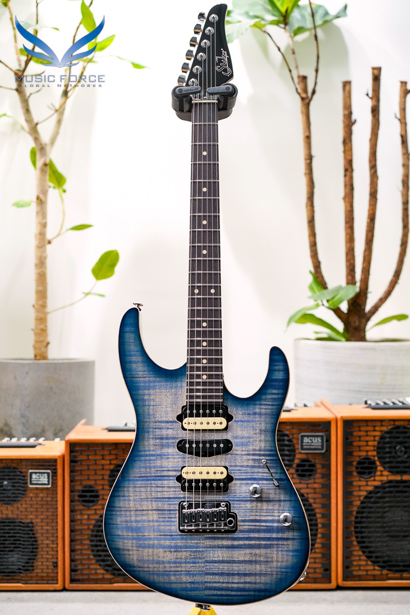 [2023 Final Sale(~12/31까지)!!!] Suhr Dealer Select Limited Run Modern HSH FMT-Faded Trans Whale Blue Burst w/Black Headstock (신품) - 70670