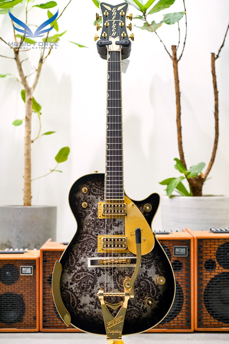 [2023 Final Sale! (~12/31까지)] Gretsch Professional G6134TG LTD Paisley Penguin - Black Paisley (Made in Japan/신품) - JT23041398