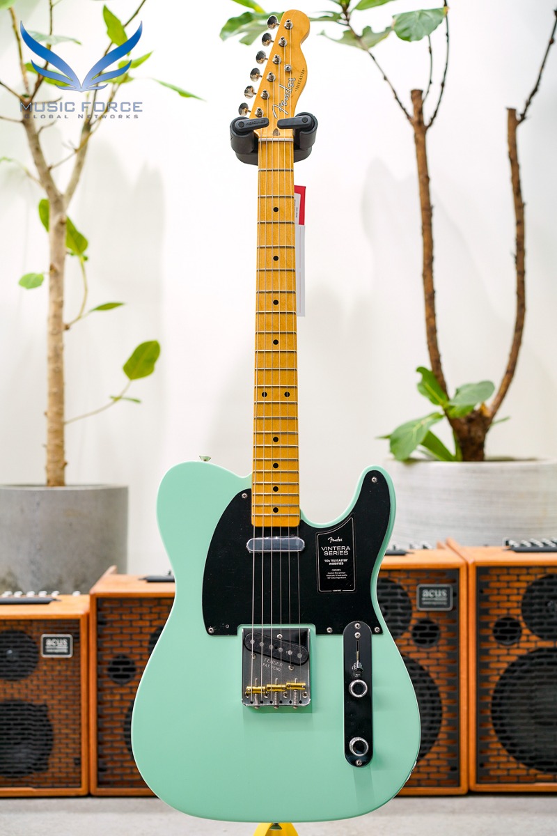 [빈테라 한정수량 20% 할인] Fender Mexico Vintera Series 50s Telecaster Modified-Surf Green w/Maple FB (신품) 펜더 멕시코 빈테라 50 텔레캐스터 - MX22306360