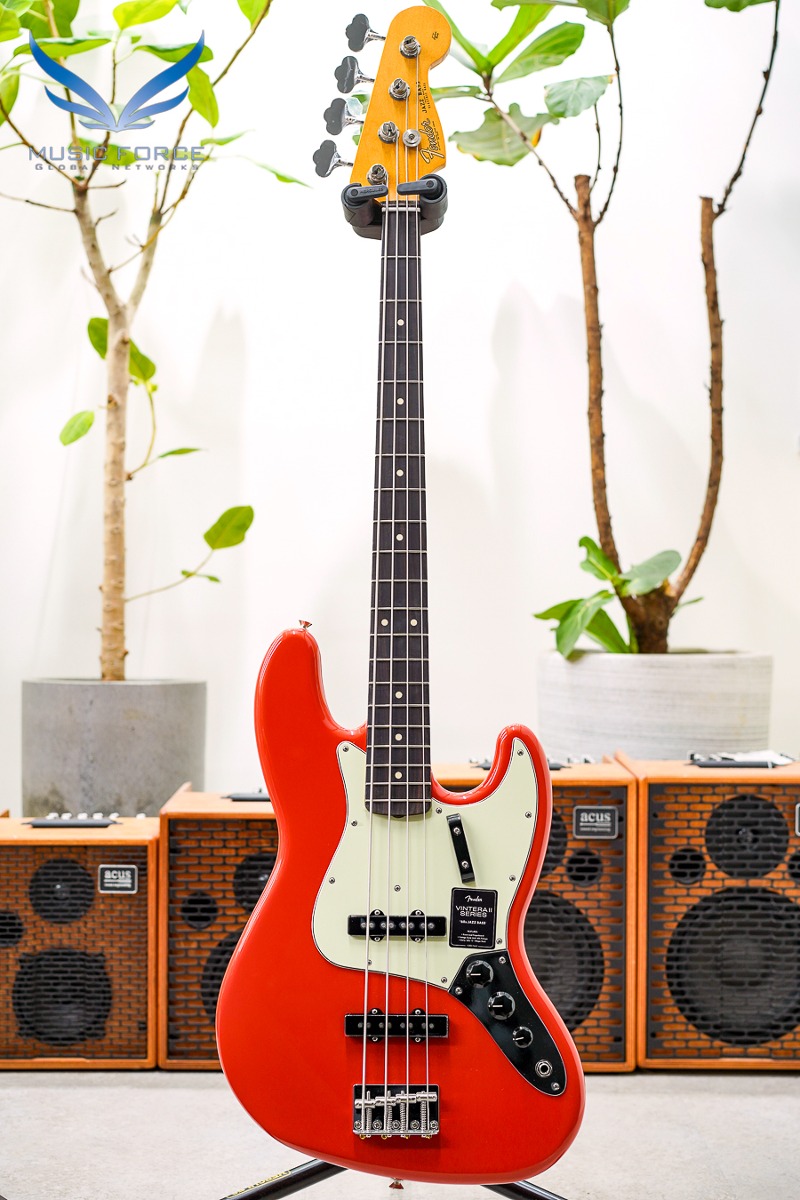 Fender Mexico Vintera II Series 60s Jazz Bass-Fiesta Red w/Rosewood FB (신품) 펜더 멕시코 빈테라 II 60 재즈 베이스 - MX23110381