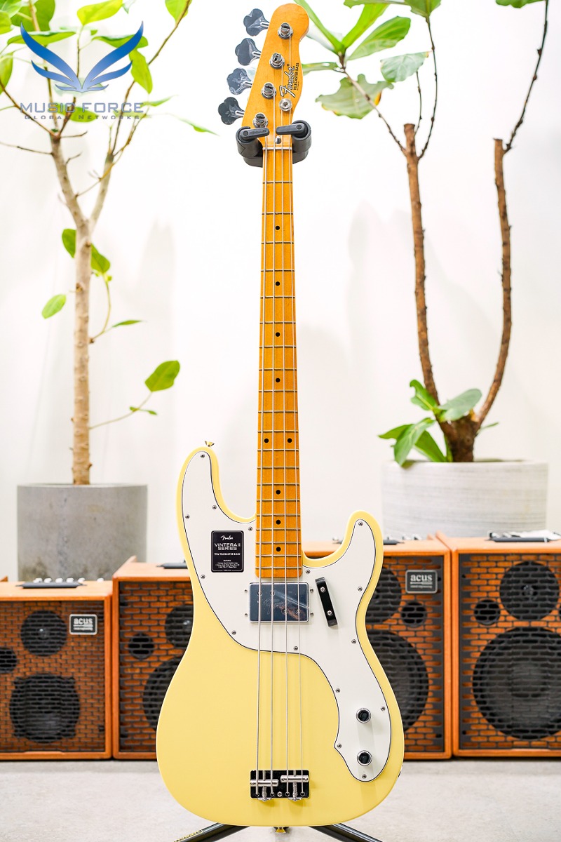 Fender Mexico Vintera II Series 70s Telecaster Bass-Vintage White w/Maple FB (신품) 펜더 멕시코 빈테라 II 70 텔레 베이스 - MX23102895