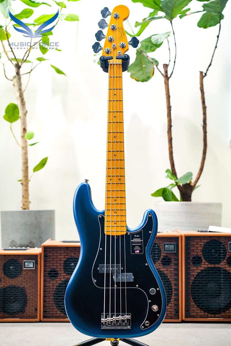 Fender USA American Professional II Precision Bass V-Dark Night w/Maple FB (신품) 펜더 아메리칸 프로페셔널 II 프레시전 베이스 5현 - US22106085