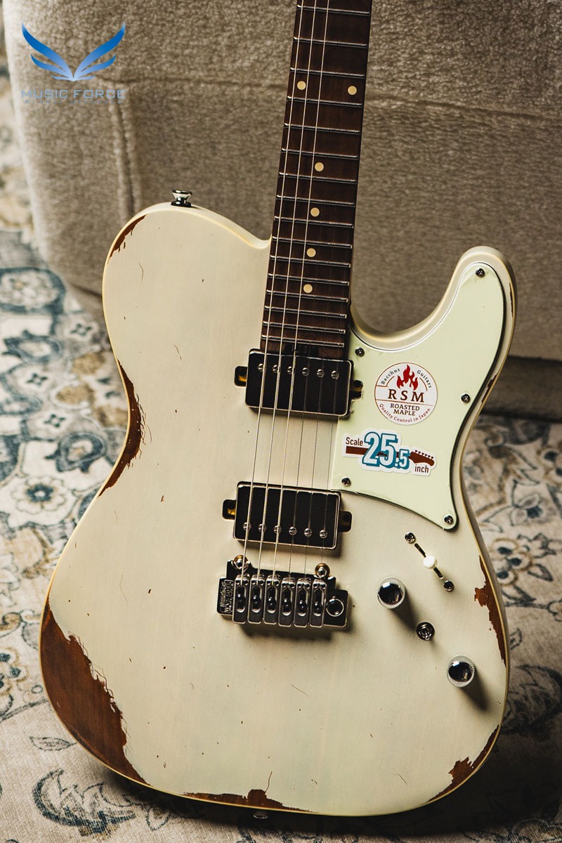 Bacchus Global Series TACTICS24-AGED/RSM-Olympic White Aged w/Roasted Maple Neck &amp; FB (신품) - GI11542