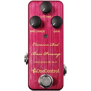 One Control BJF Series Crimson Red Bass Preamp Pedal
