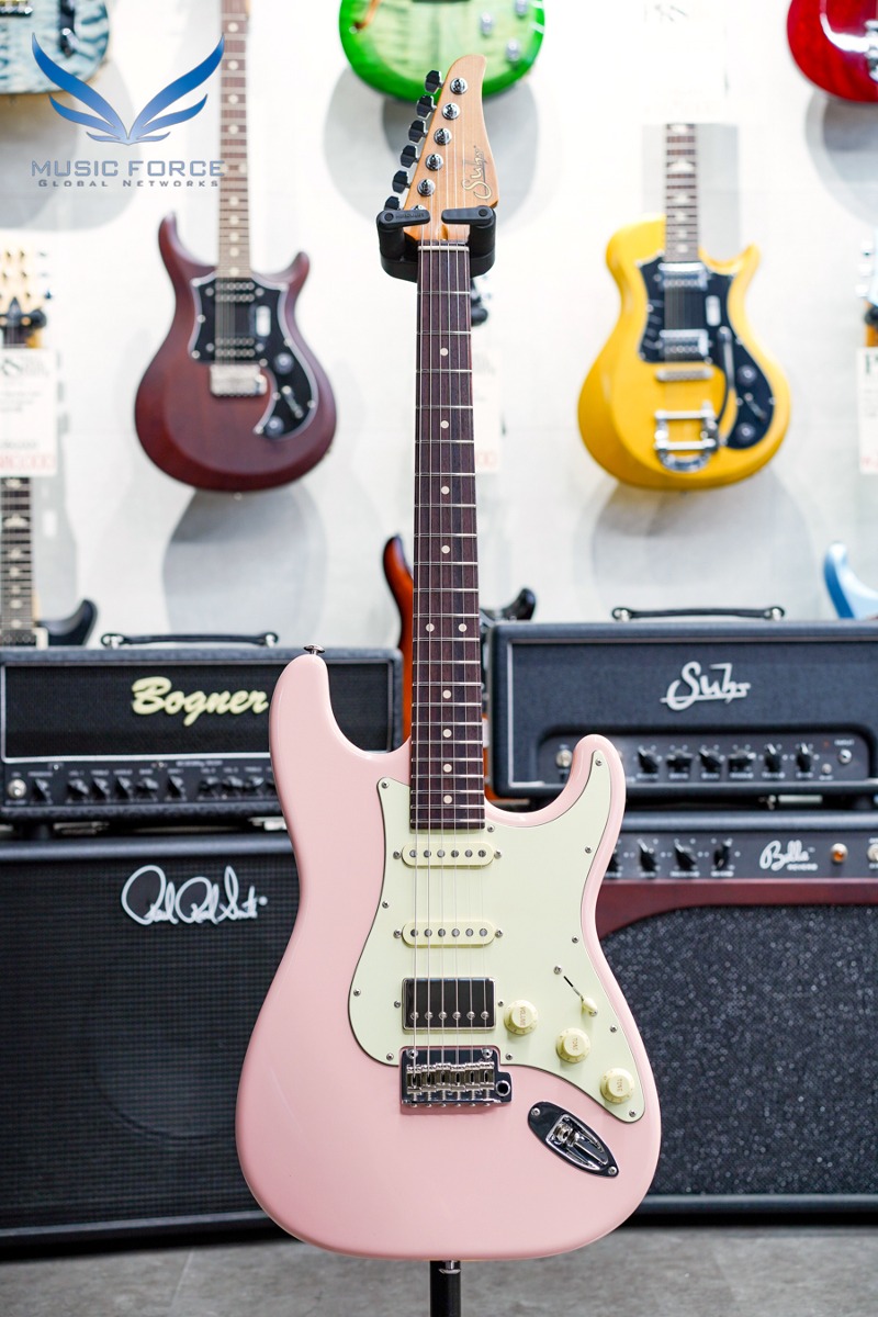 Suhr Dealer Select Limited Classic S Antique SSH-Shell Pink w/Roasted Maple Neck, Aged Green Pickguard &amp; SSCII System (신품) - 70024