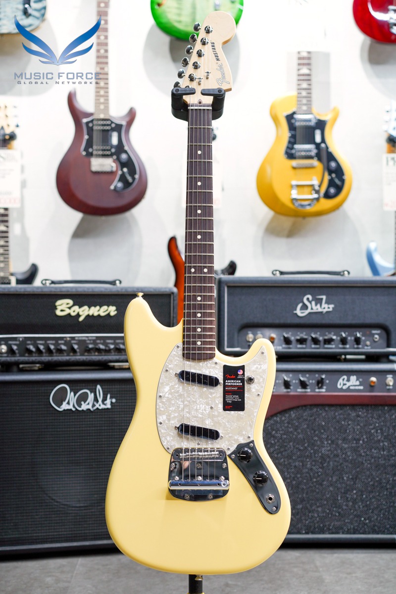 Fender USA American Performer Mustang-Vintage White w/Rosewood FB (신품) 펜더 아메리칸 퍼포머 머스탱 - US210109423