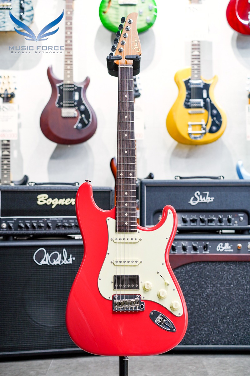 Suhr Dealer Select Limited Classic S Antique SSH-Fiesta Red w/Roasted Maple Neck, Aged Green Pickguard &amp; SSCII System (신품) - 70036
