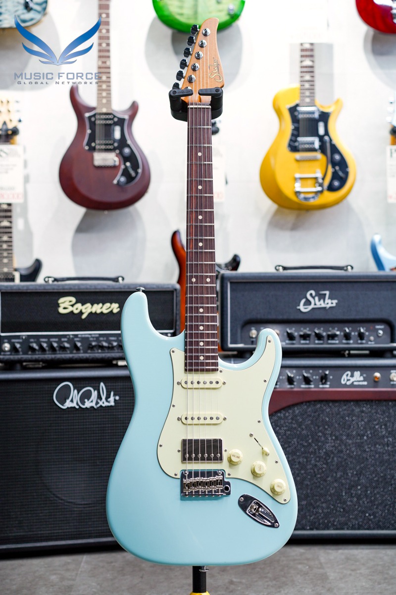 Suhr Dealer Select Limited Classic S Antique SSH-Sonic Blue w/Roasted Maple Neck, Aged Green Pickguard &amp; SSCII System (신품) - 70039