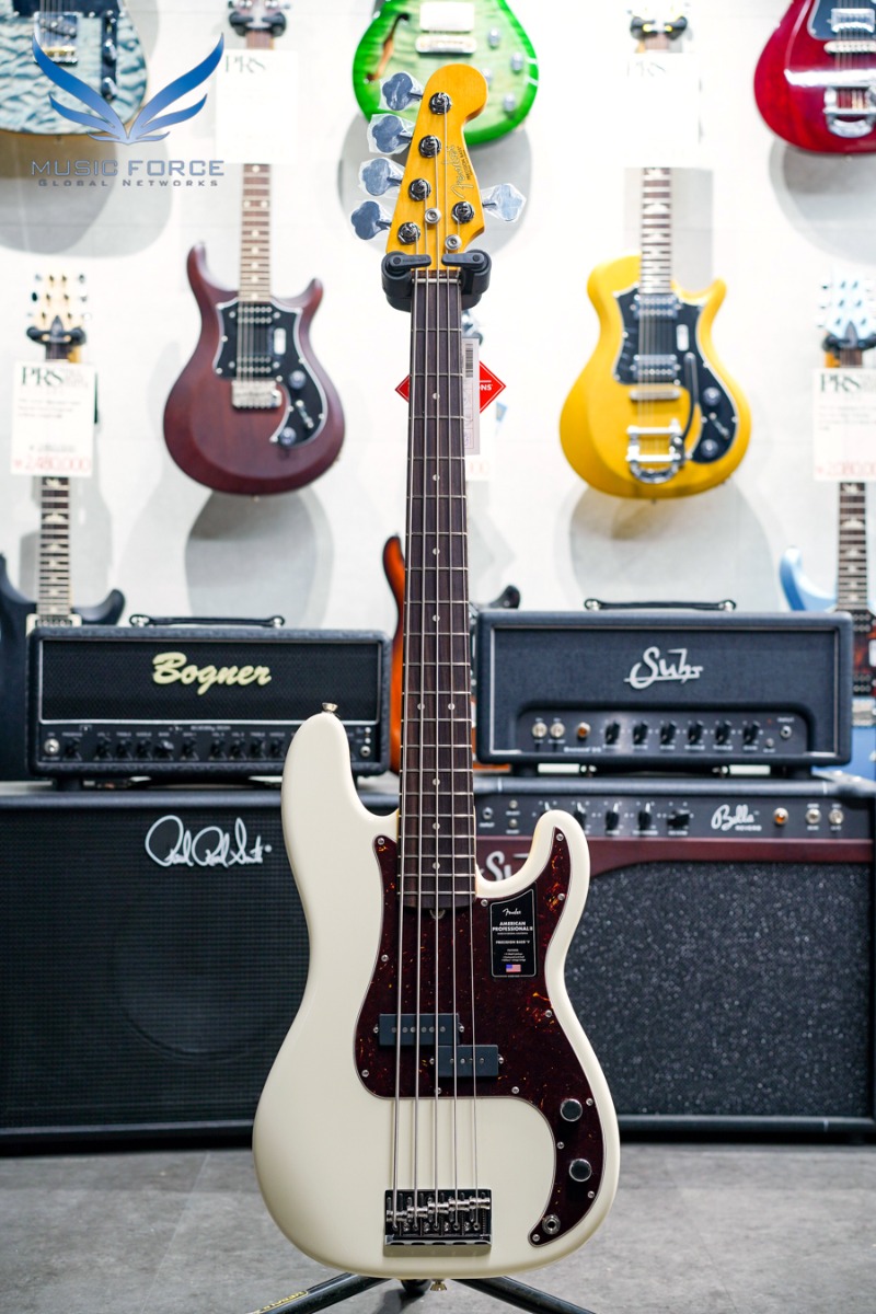 Fender USA American Professional II Precision Bass V-OWT w/Rosewood FB (신품) 펜더 아메리칸 프로페셔널 II 프레시전 베이스 5현 - US22106236
