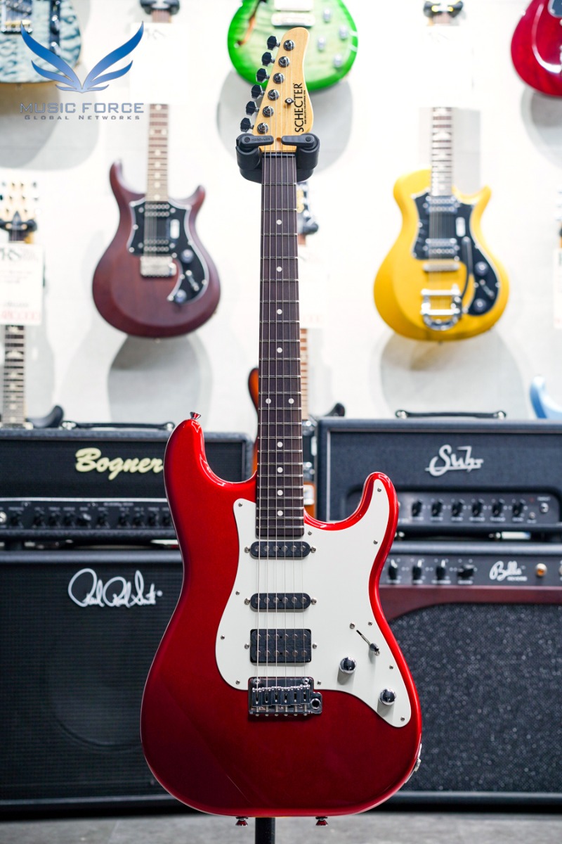 Schecter USA Custom Shop Traditional SSH-Candy Red w/Rosewood FB &amp; Parchment PG(신품) - 22-07016