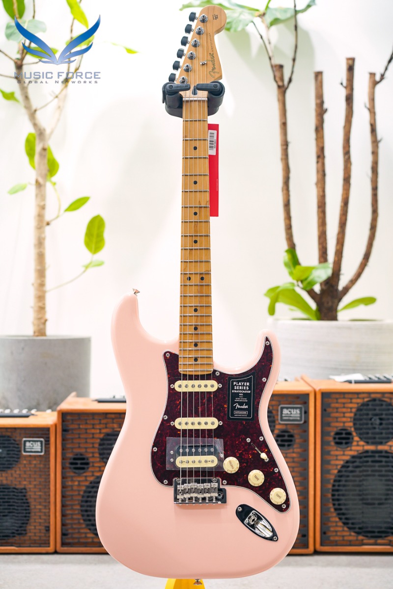 [2024 신년세일! (~3/31까지)] Fender Mexico Player Series Limited Edition Stratocaster SSH-Shell Pink w/Roasted Maple Neck &amp; FB (신품) 펜더 멕시코 플레이어 스트라토캐스터 - MX22182858