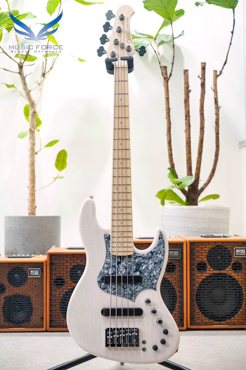 Xotic XJ-1T 5 String-White Blonde (Ash Body) w/Black Pearl Pickguard &amp; Maple FB (Made in Japan/2023년산/신품) - 2776