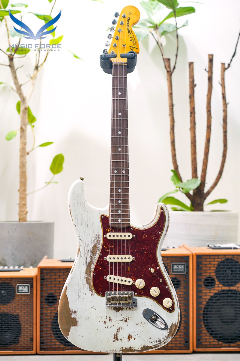 [2023 Final Sale! (~12/31까지)] Fender MBS(Masterbuilt) 1969 Strat Relic-Olympic White w/Roasted Alder Body &amp; Josefina Handwound Pickups by Greg Fessler (신품) - R123446