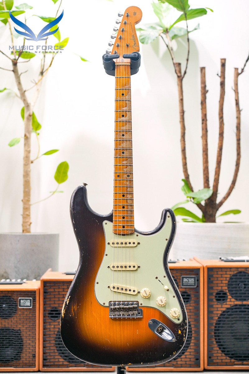 [2024 신년세일! (~3/31까지)] Fender MBS(Masterbuilt) 1959 Strat Relic-2 Tone Sunburst w/Josefina Handwound Pickups by Paul Waller (신품) - R120472