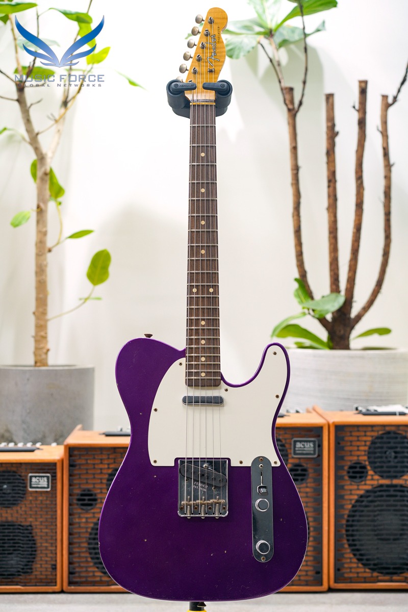[2024 Summer Sale! (~7/31까지)]  Fender Custom Shop Limited Edition 1960 Tele Journeyman Relic-Purple Metallic w/AA Flame Maple Neck (2021년산/신품) - CZ554553