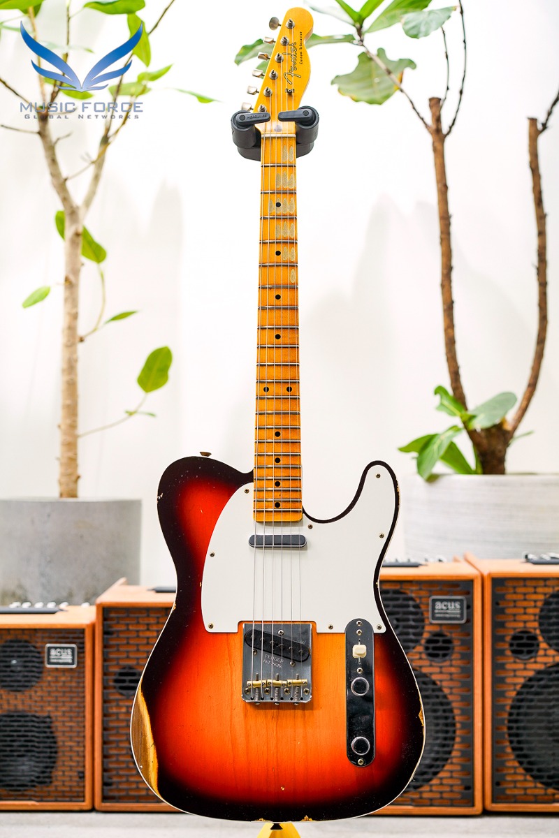 [2024 Summer Sale! (~7/31까지)] Fender Custom Shop Limited Edition 1959 Telecaster Custom Relic-Wide Fade Chocolate 3 Tone Sunburst (2023년산/신품) - CZ571799