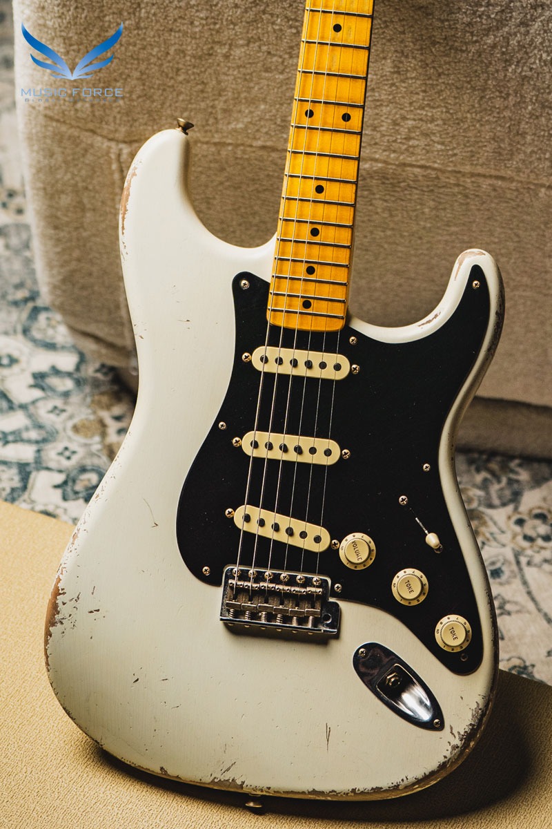 [2024 Summer Sale! (~7/31까지)] Fender MBS(Masterbuilt) 1956 Strat Journeyman Relic-Olympic White w/Josefina Handwound Pickups by Todd Krause (2023년산/신품) - R132796