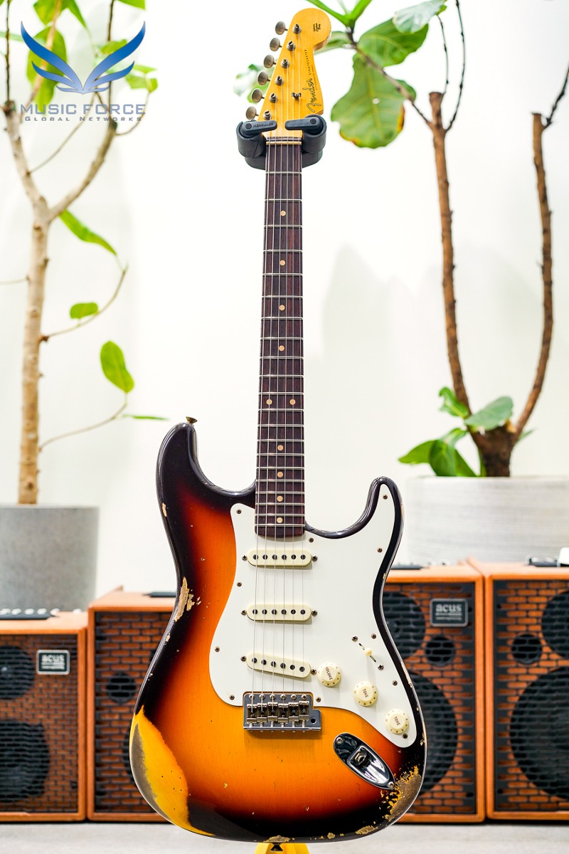 [2024 Summer Sale! (~7/31까지)] Fender Custom Shop 1959 Strat Heavy Relic-Faded/Aged Chocolate 3 Tone Sunburst (2023년산/신품) - CZ572838