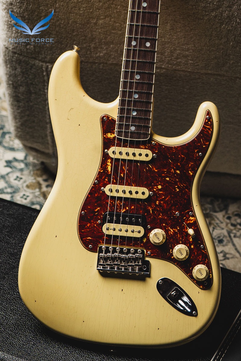 [2024 Summer Sale! (~7/31까지)] Fender Custom Shop Limited Edition 1967 Strat SSH Journeyman Relic-Aged Vintage White (신품) - CZ567788
