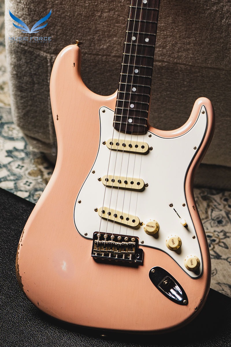 [2024 Summer Sale! (~7/31까지)] Fender Custom Shop Limited Edition Late 1964 Strat Relic-Aged Shell Pink (2023년산/신품) - CZ571070