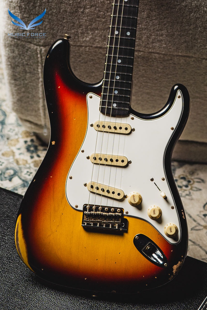 [2024 Summer Sale! (~7/31까지)] Fender Custom Shop Limited Edition Late 1964 Strat Relic-Target 3 Tone Sunburst (2023년산/신품) - CZ571943