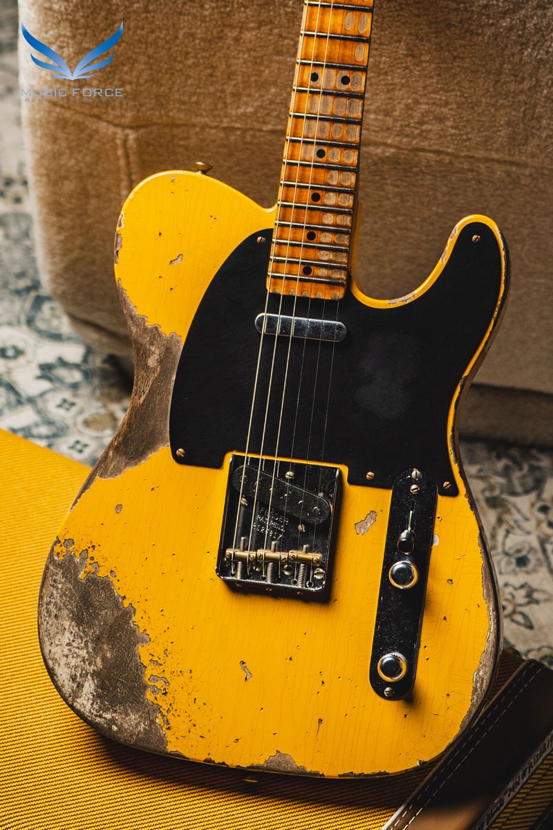 [2024 Summer Sale! (~7/31까지)] Fender Custom Shop 1952 Telecaster Super Heavy Relic-Aged Nocaster Blonde w/Flash Coat Lacquer Finish (2024년산/신품) - R126817
