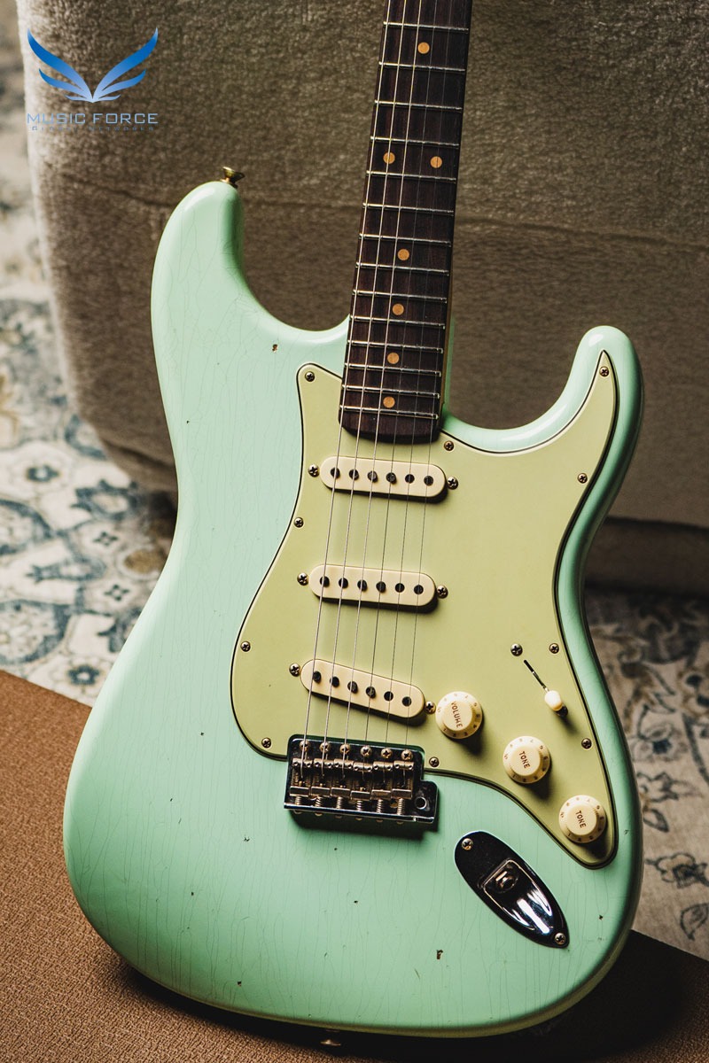 [2024 Summer Sale! (~7/31까지)] Fender Custom Shop Limited Edition 1960 Journeyman Strat Relic-Faded/Aged Surf Green (2023년산/신품) - CZ572139